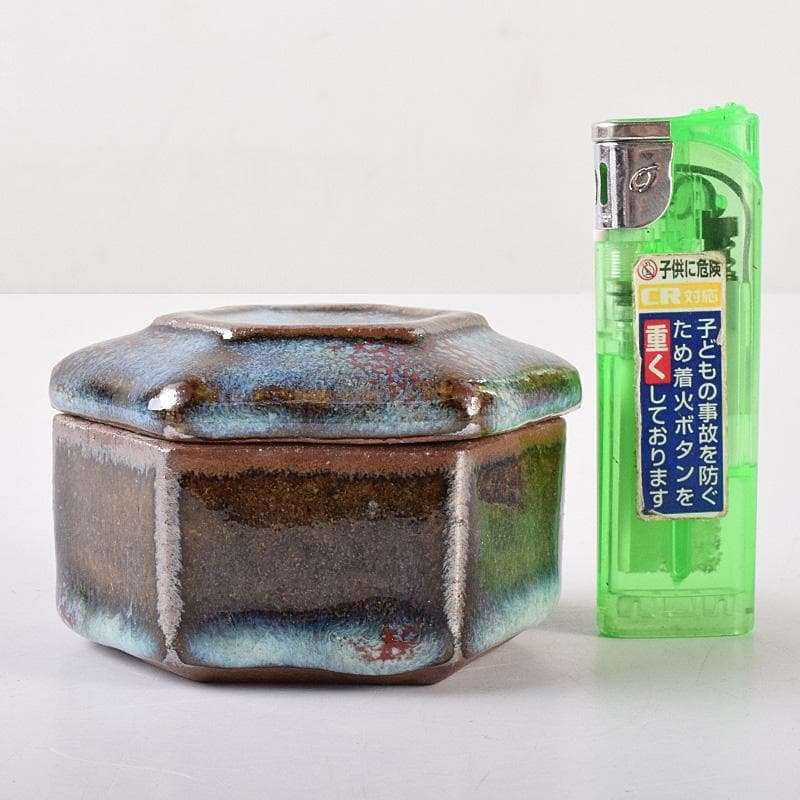 茶道具 河井貫次郎作 呉洲 八角盒子 香合 共箱 M R8046 - メルカリ