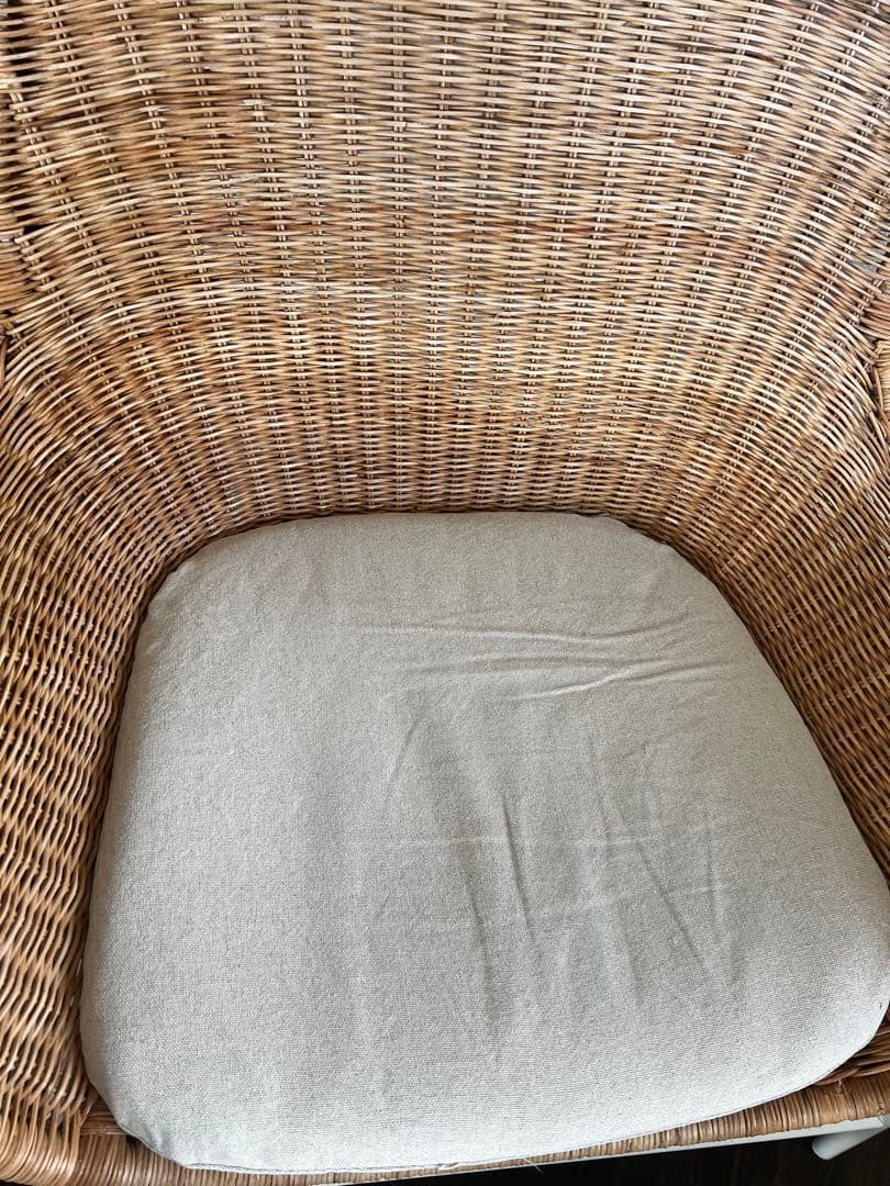 IKEA FRYKSÅS フリークソース パーソナルチェア籐 クッション - メルカリ