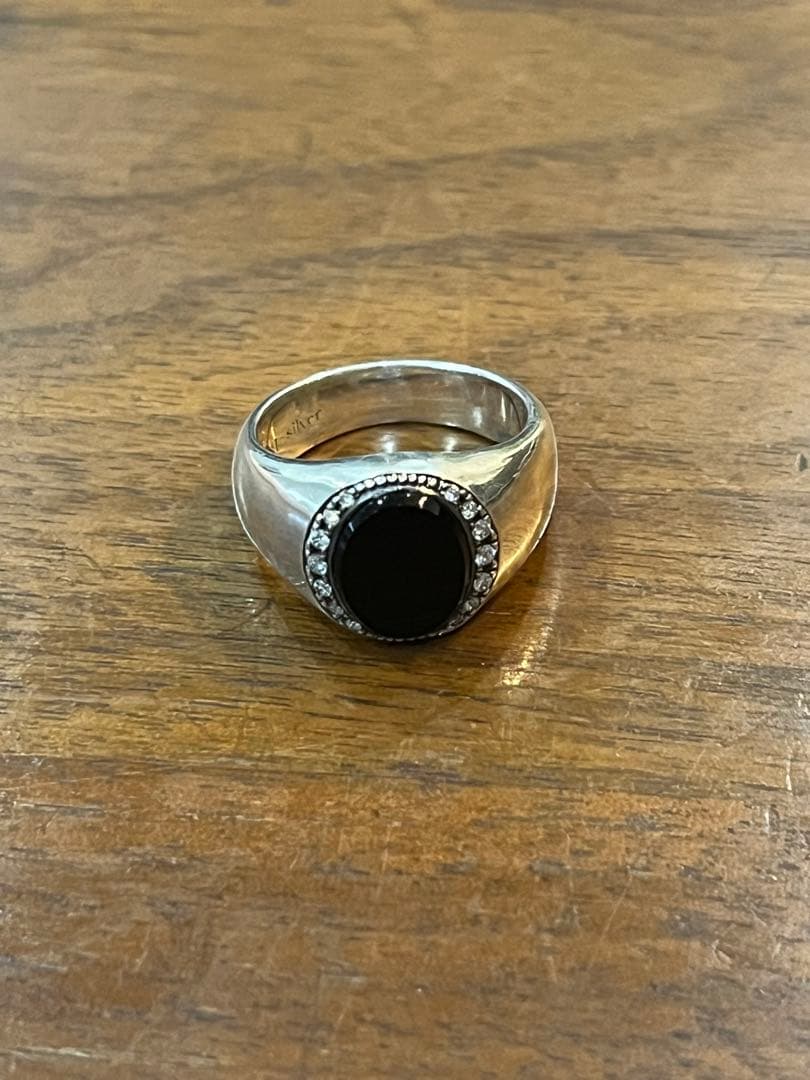 GARNIダイヤオニキスリング 11号