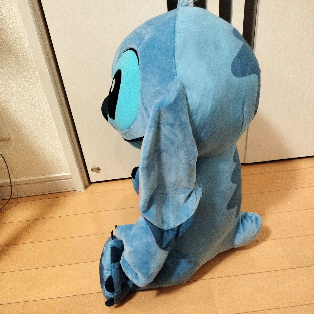スティッチ ふわふわ くたっと 超超BIG ぬいぐるみ 大きい 青 - メルカリ
