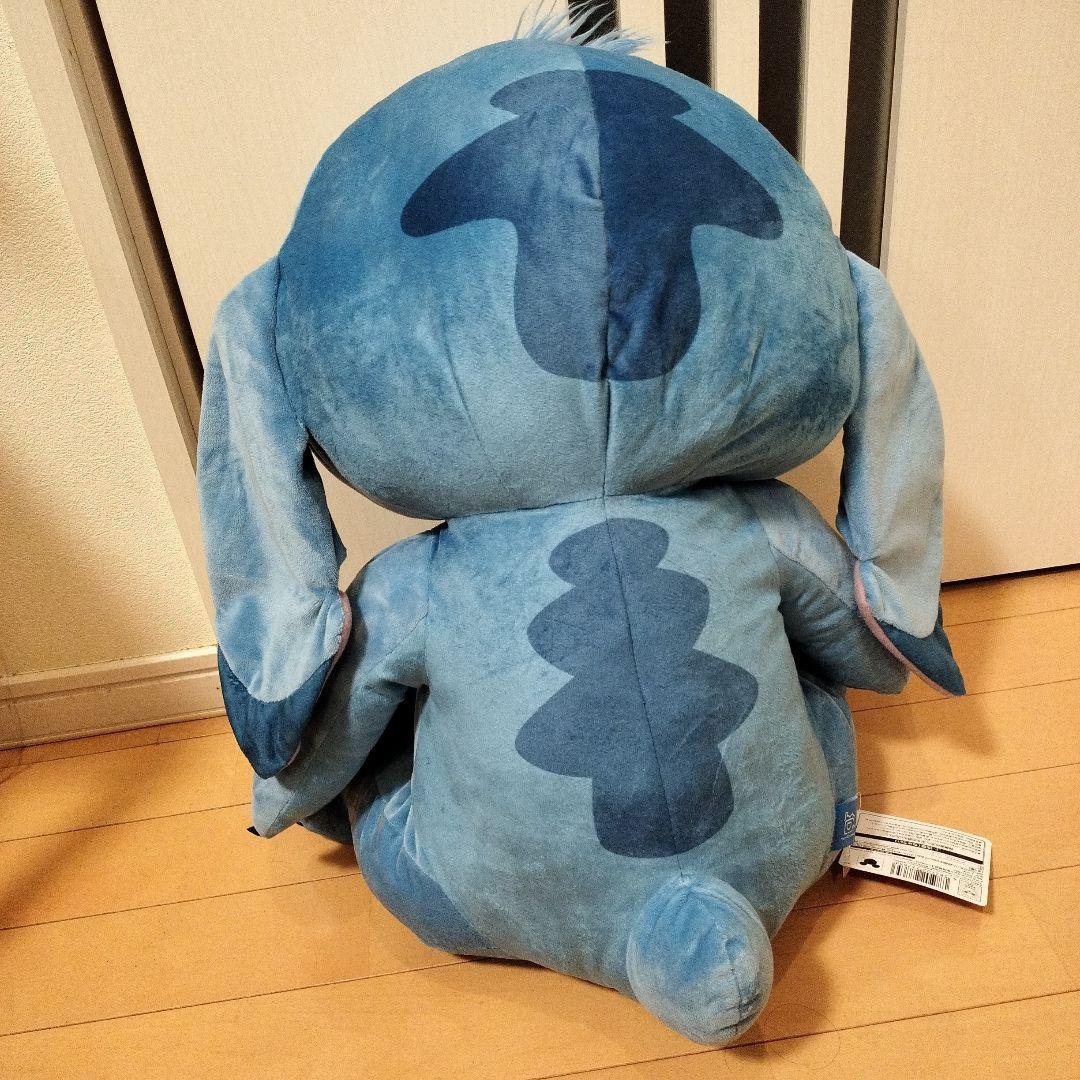 スティッチ ふわふわ くたっと 超超BIG ぬいぐるみ 大きい 青 - メルカリ