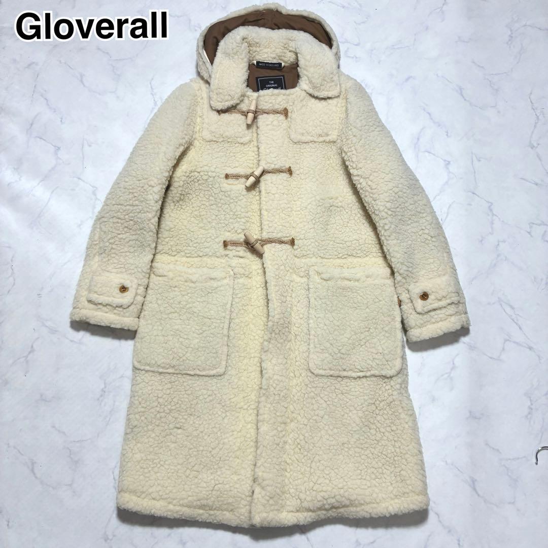 美品✨グローバーオール ボアダッフルコート エリザ シアリング アイボリー L