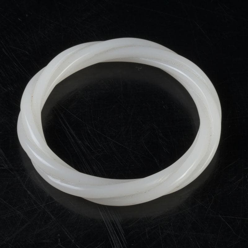 中国　玉石白玉彫刻　玉器　環　装飾品　V　9356E 敬天格物―院蔵玉器精華展_玉の徳