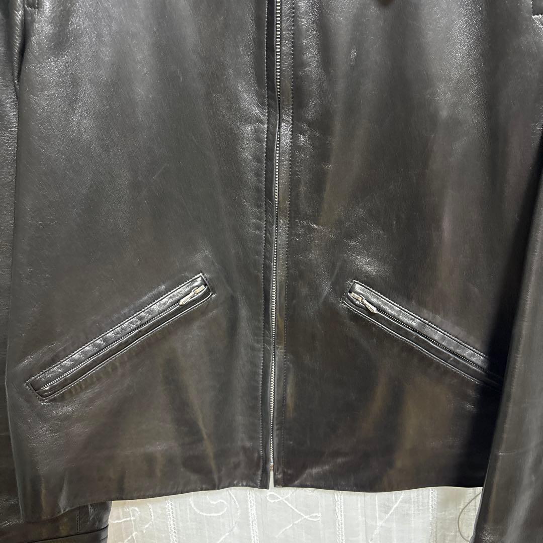 90s agnes b special ラムレザージャケット ユニセックス - メルカリ