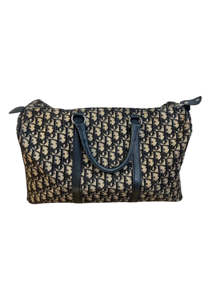 Christian Dior ディオール　ネイビー　トロッター　ボストンバッグ