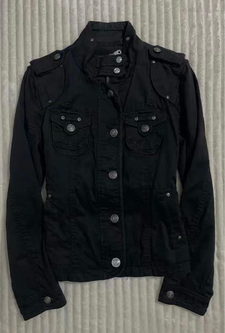 y2k archive jacket ゴシック レディース ライダース風 短丈