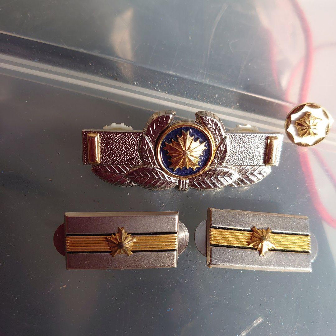 シルバーバッジセット 星と葉のデザイン 警察 レプリカ