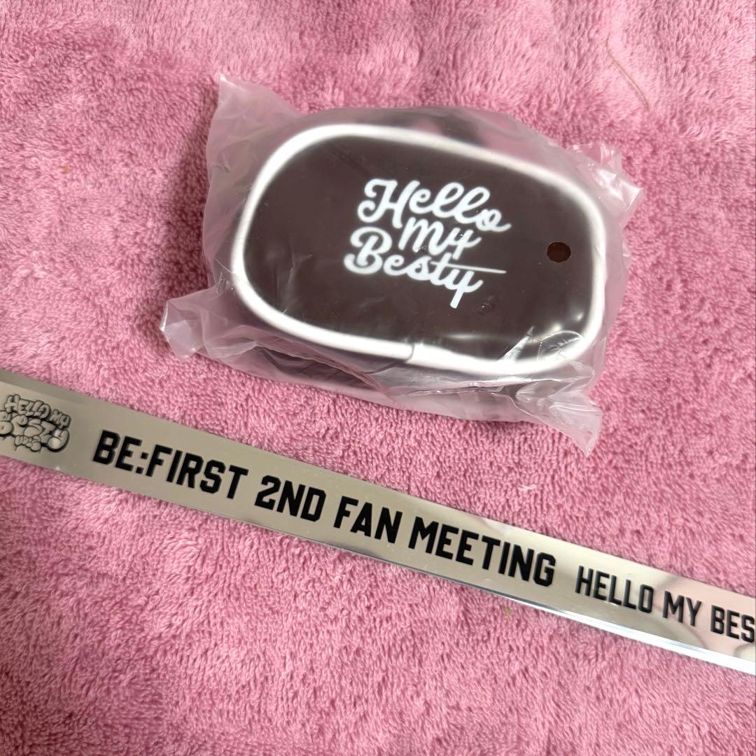 BE:FIRST 福岡会場限定ミニボストンポーチチャーム ブラウン＋銀テープ