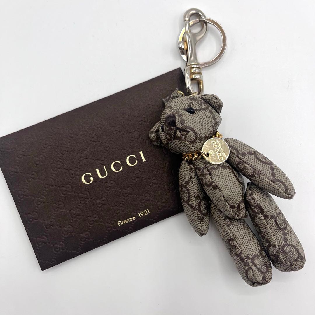 極美品✨】 希少 GUCCI テディベア クマ チャーム GGスプリーム - メルカリ