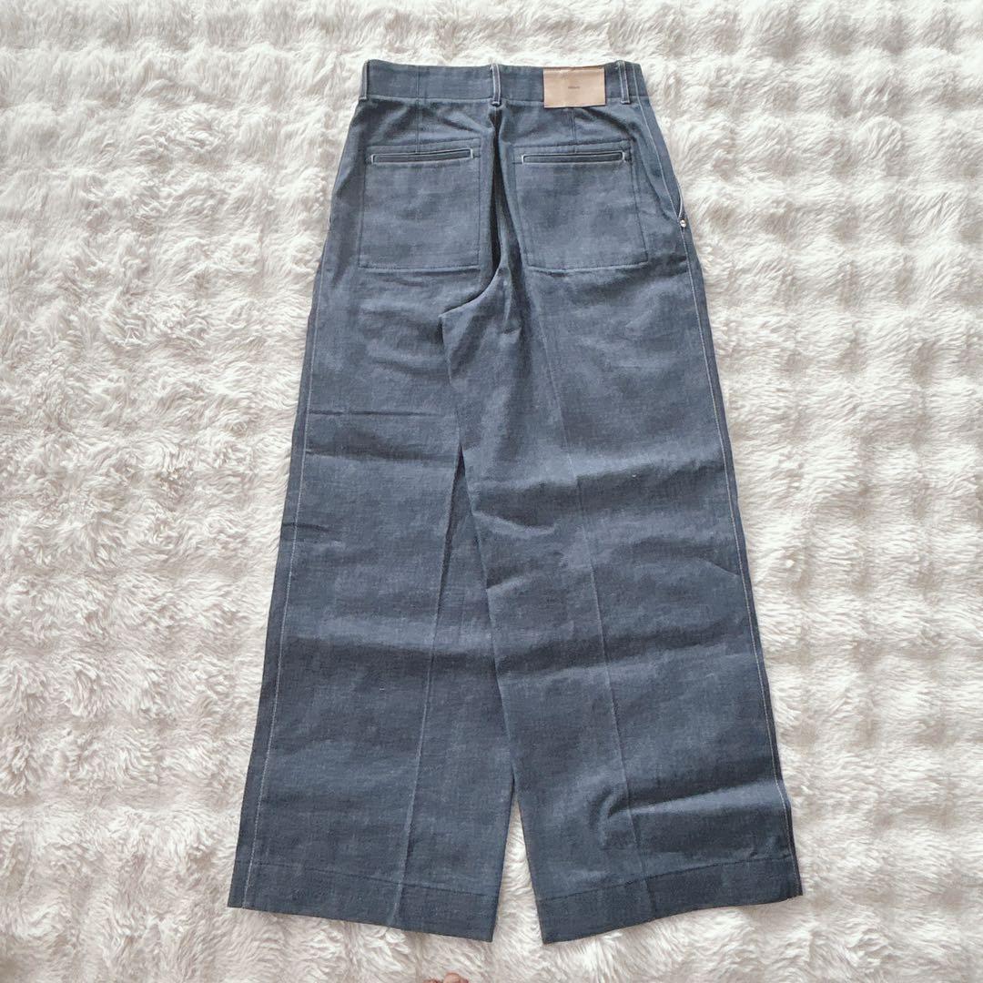 エブール☆リアクティブデニム ワイドストレートパンツ 40サイズ