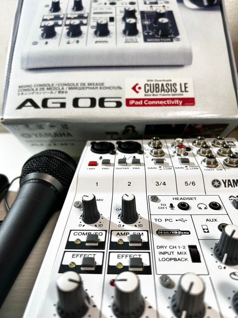 【公式合格証・箱付き】Yamaha AG06 オーディオインターフェイス