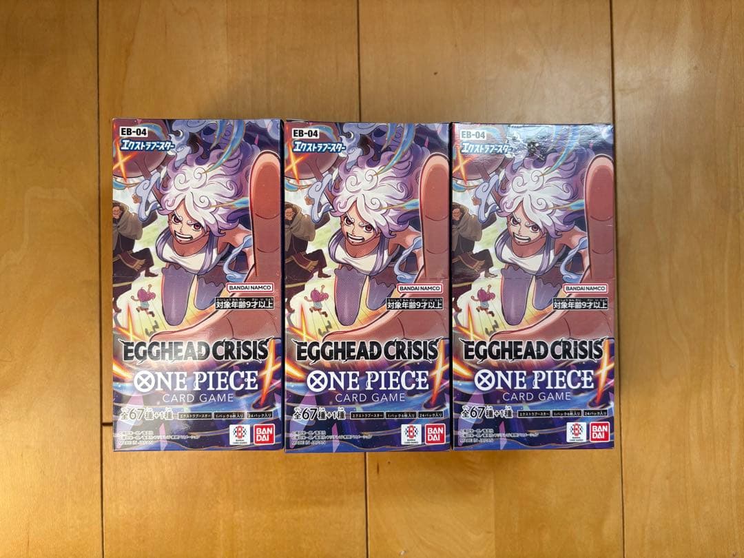 ワンピースカードEGGHEAD CRISIS 3BOX テープカット - メルカリ