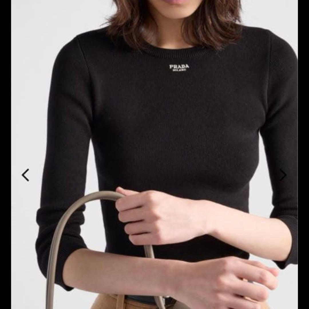 PRADA プラダ　リブニット　トップス　38