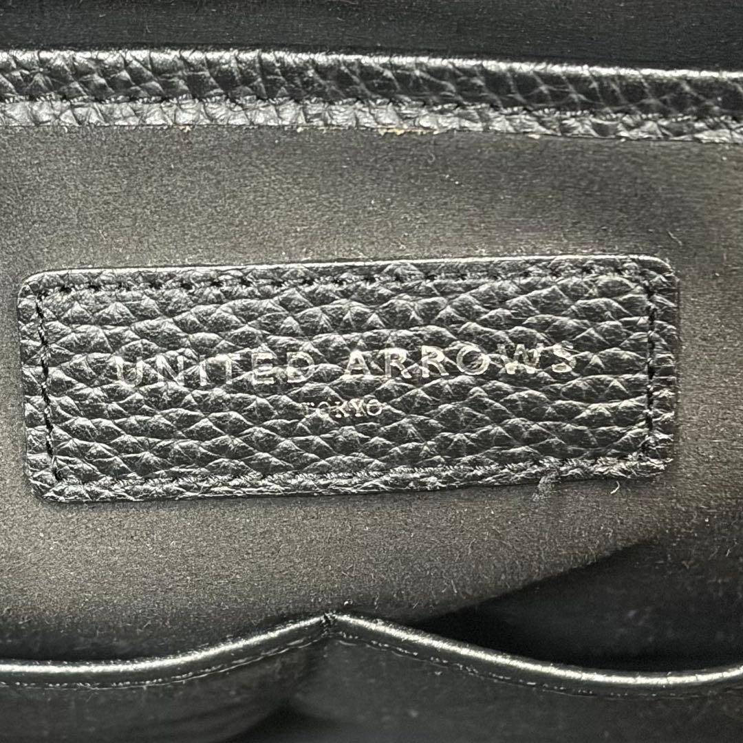 極美品 ユナイテッドアローズ トートバッグ シボ革 A4 黒 ビジネス