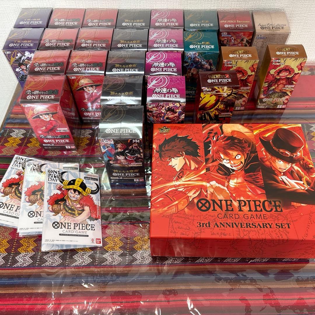 【値下げ中】ワンピースカード　引退品　全て新品・未使用　BOXはテープあり