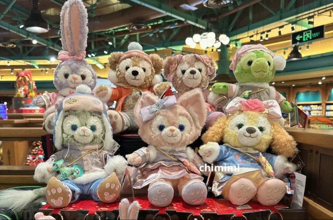 上海ディズニー 春節2026 ダッフィーフレンズssぬいぐるみ7点 - メルカリ
