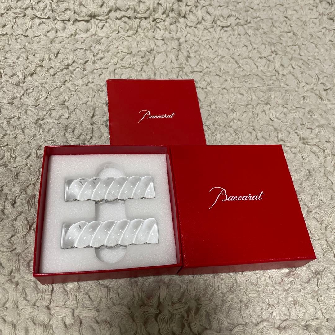 新品未使用 バカラ バンブーチョップスティックホルダー ペア 箸置き