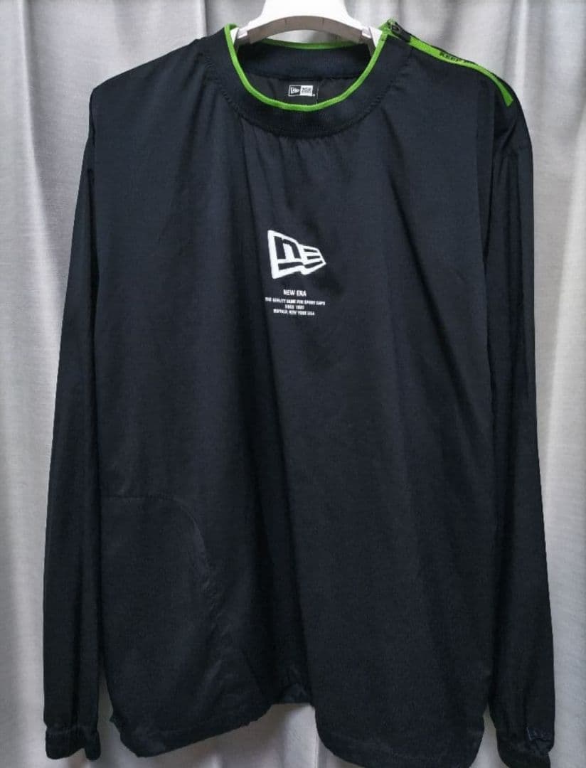ニューエラ　プルオーバー　ナイロン　ジャケット　黒