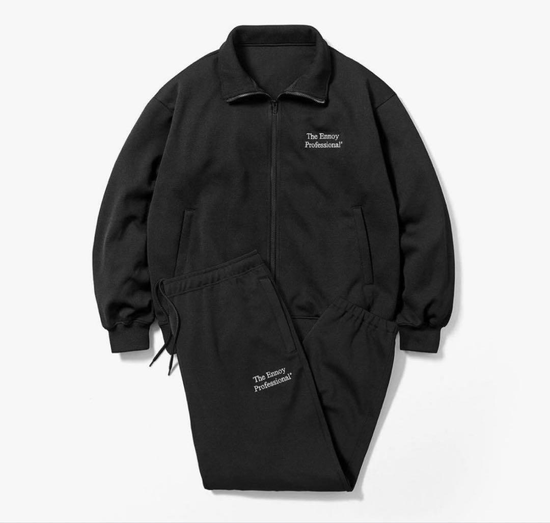 【美品】 ENNOY トラックスーツ ブラック Mサイズ セットアップ