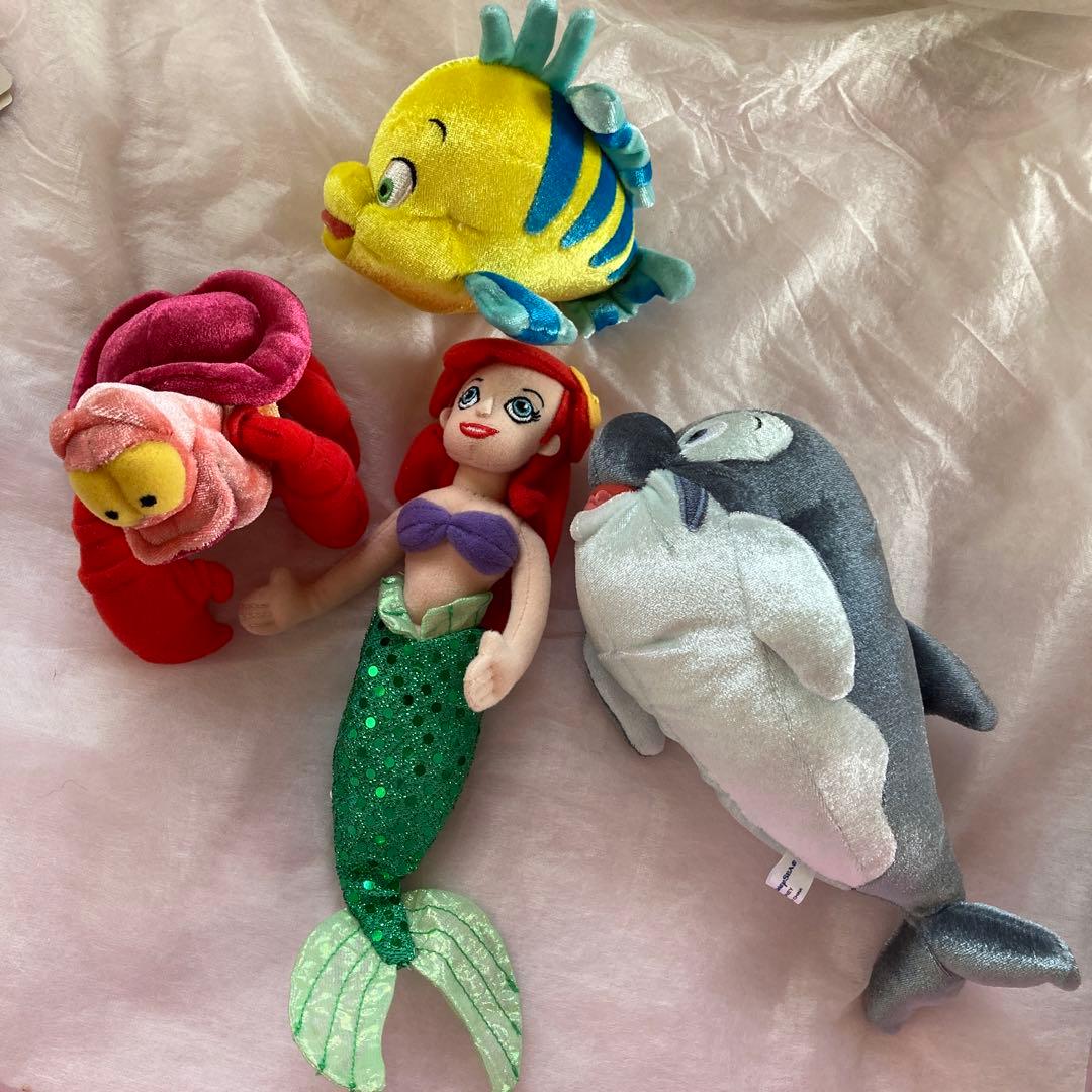 ♡ディズニーシー☆開園当初☆貴重☆アリエルと仲間達♡ぬいぐるみ