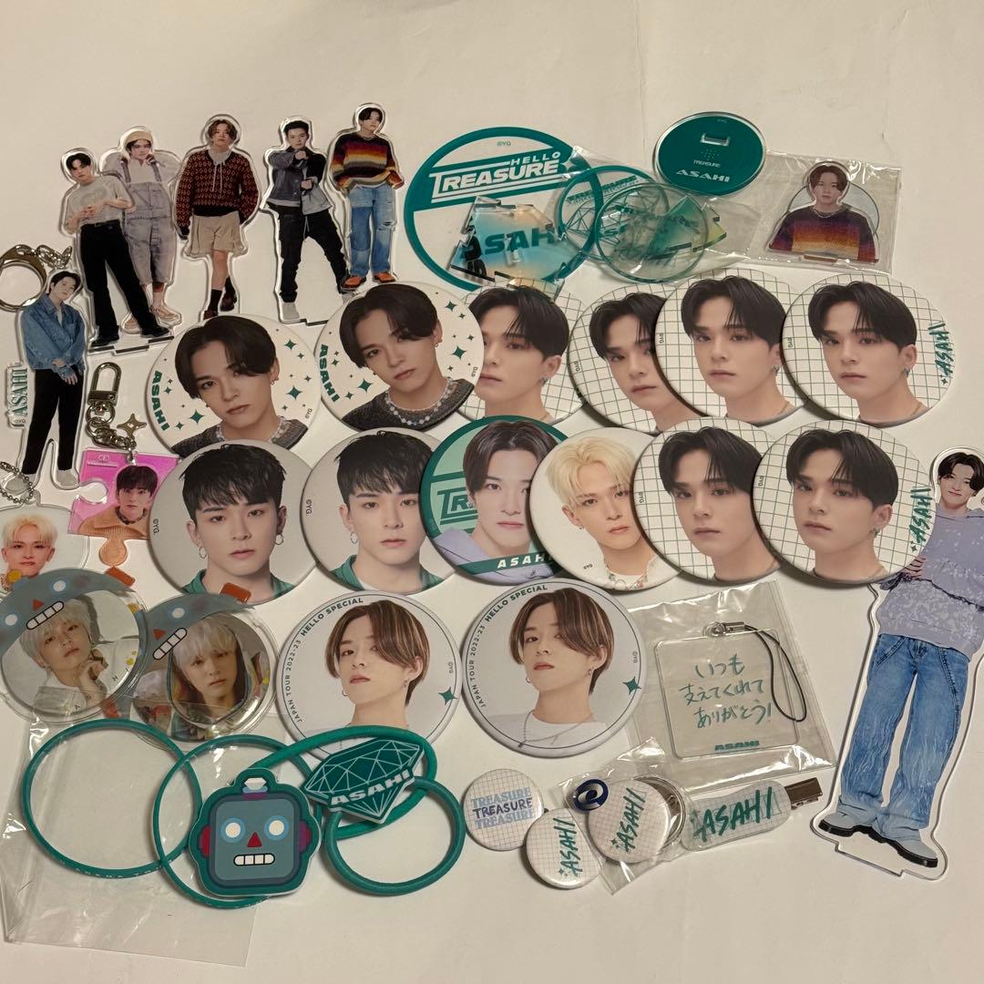 【TREASURE】アサヒ 缶バッジ アクスタ セット 2023 TREASURE FAN MEETING~HELLO AGAIN~ POPUP STORE GOODS - GOODS