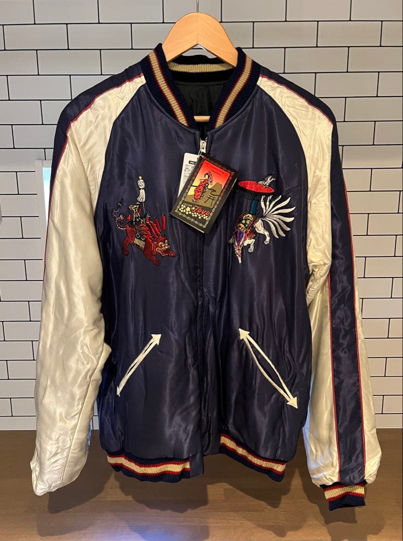 未使用　タグ付き　テーラー 東洋 スカジャン エクストララージ 天明屋尚