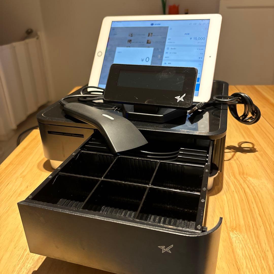 スター精密　mPOP10　レシートプリンター内蔵キャッシュドロア　3点セット売り