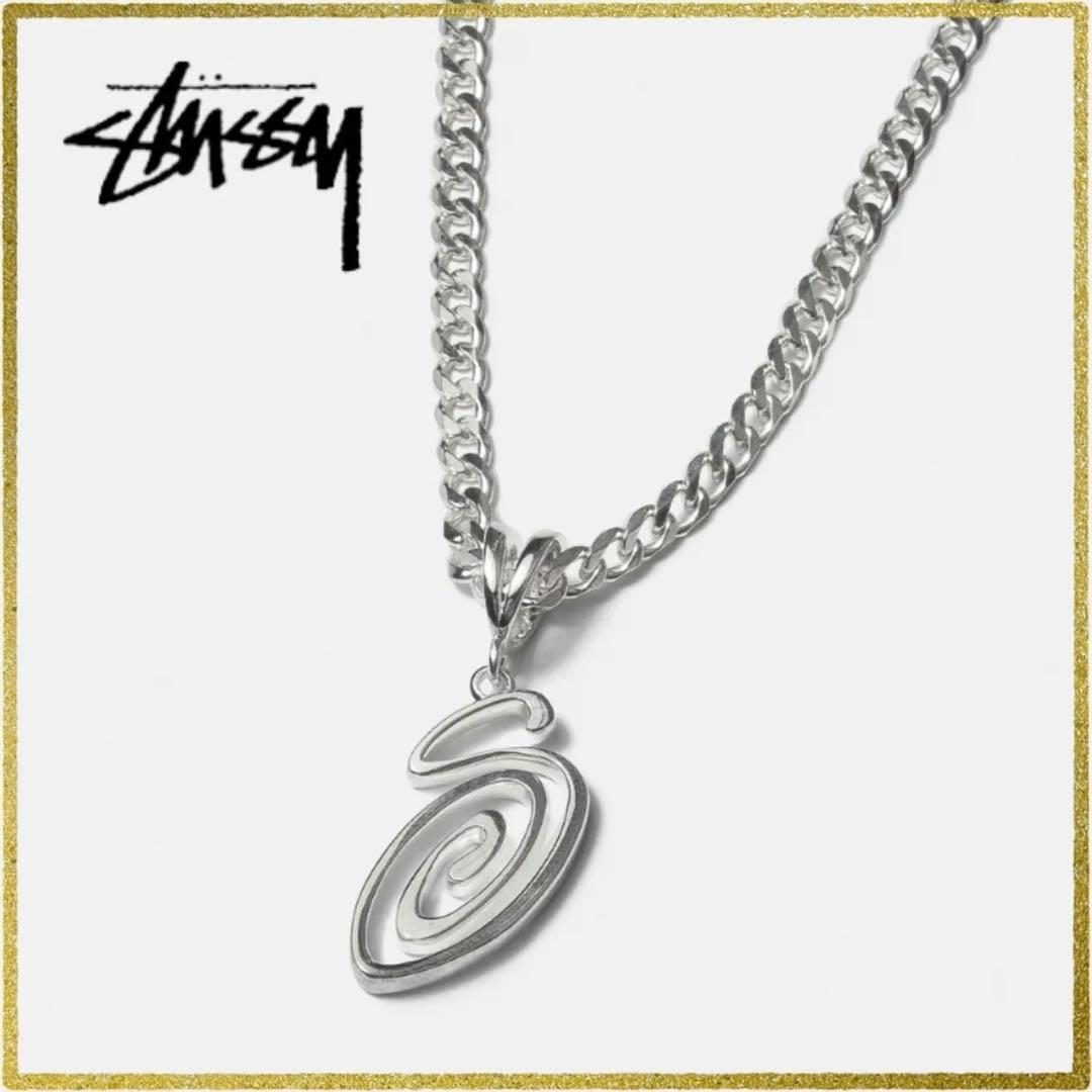 アクセサリー Stussy Spring 24 Jewelry Swirly S Chain Stussy Spring 24 Jewelry Swirly S Chain Necklace 