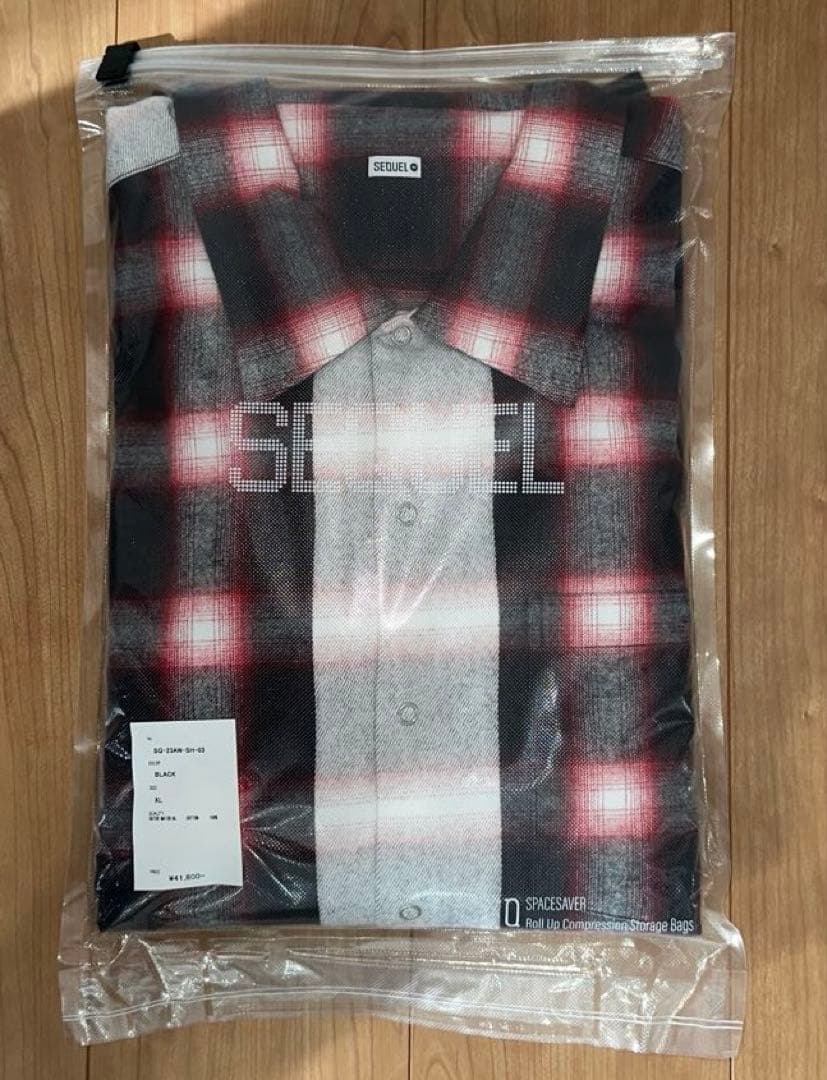 23AW SEQUEL LINE NEL CHECK SHIRT赤XL美品 - メルカリ