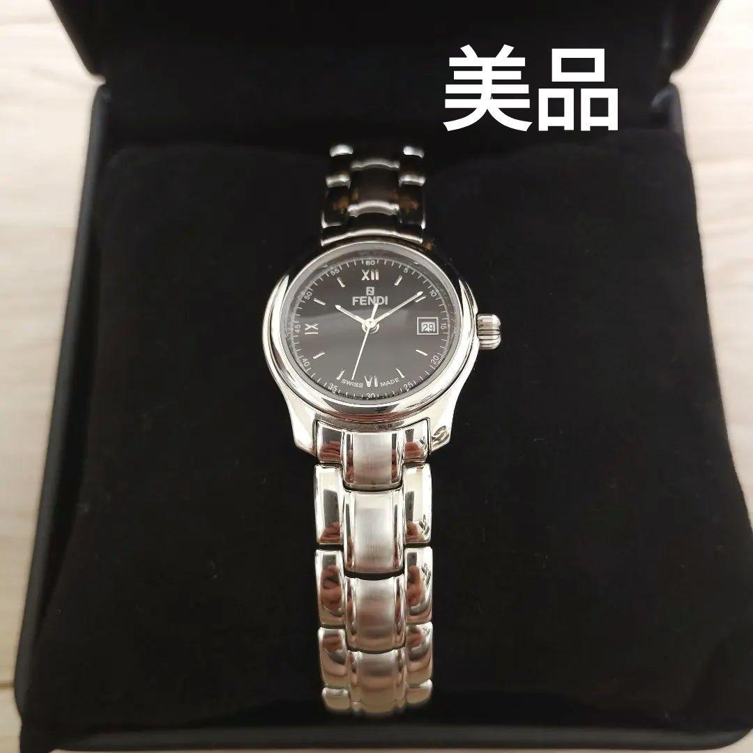 【FENDI】210L 腕時計　黒文字版