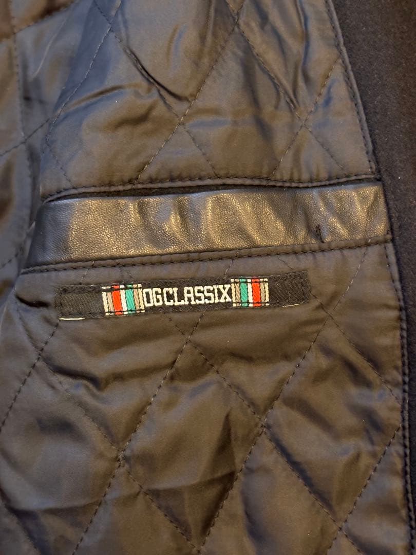 OG CLASSIX ウールジャケット 刺繍 Lサイズ 黒 ローライダー - メルカリ