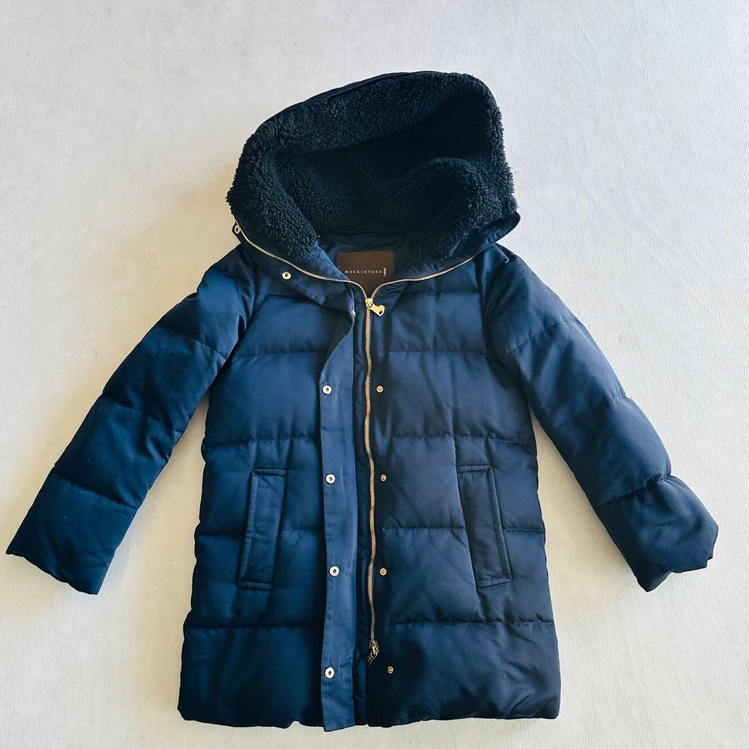 MACKINTOSH ネイビー ダウンジャケット フード付き