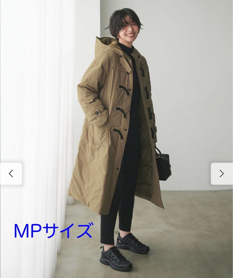 リブ イン コンフォート 軽やかにこなれ見えする 撥水ロングダッフルダウンコート