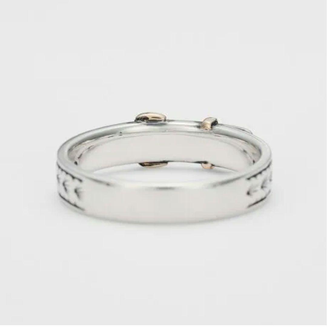 アガット agete シルバー925 K5 バックルデザインリング 現行品 - メルカリ