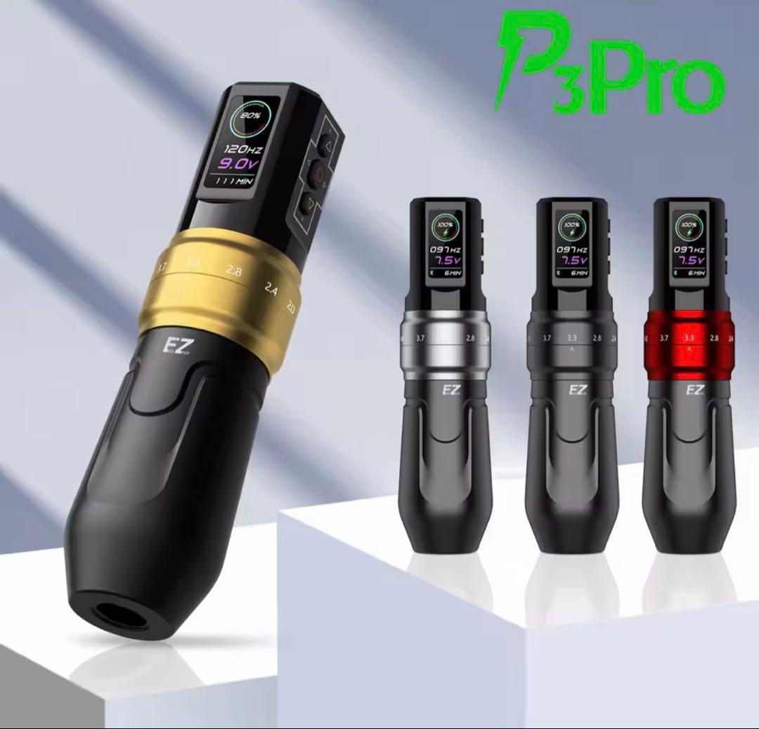 EZ P3 Pro ワイヤレスタトゥーマシン ペン型 プロ仕様
