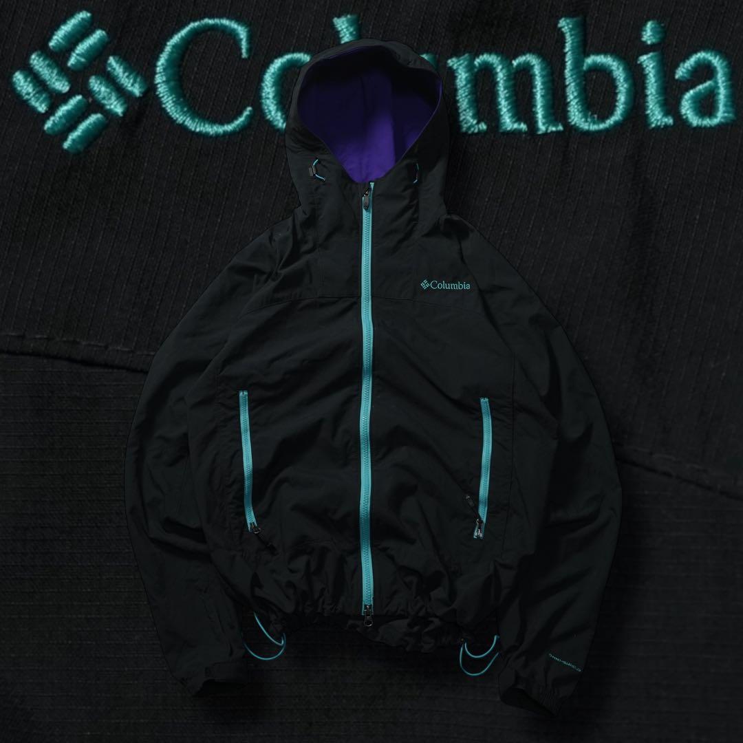 y2k Columbia シェルジャケット tech ブラック シティーボーイ