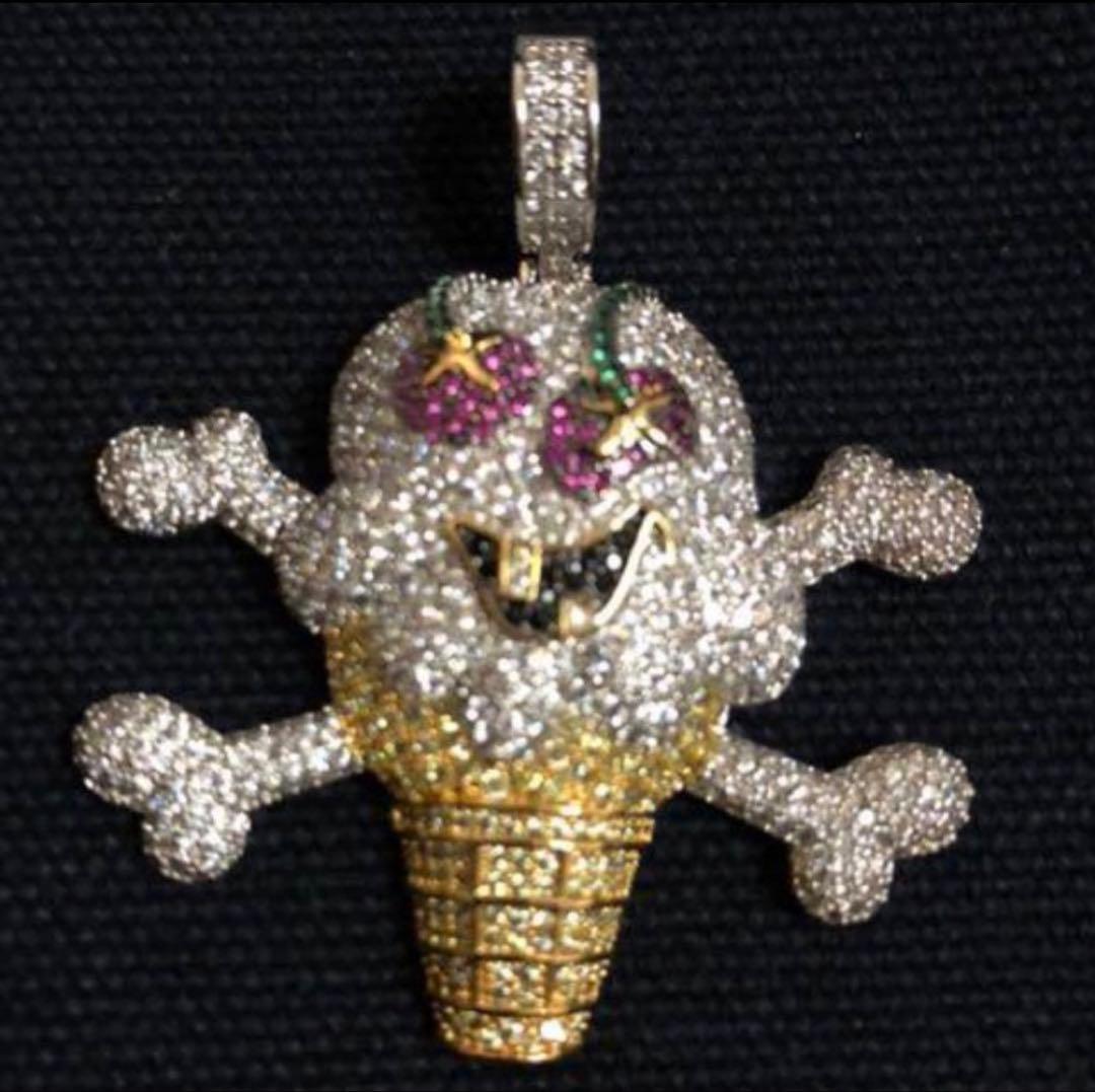 アイスクリーム ドクロ ネックレス