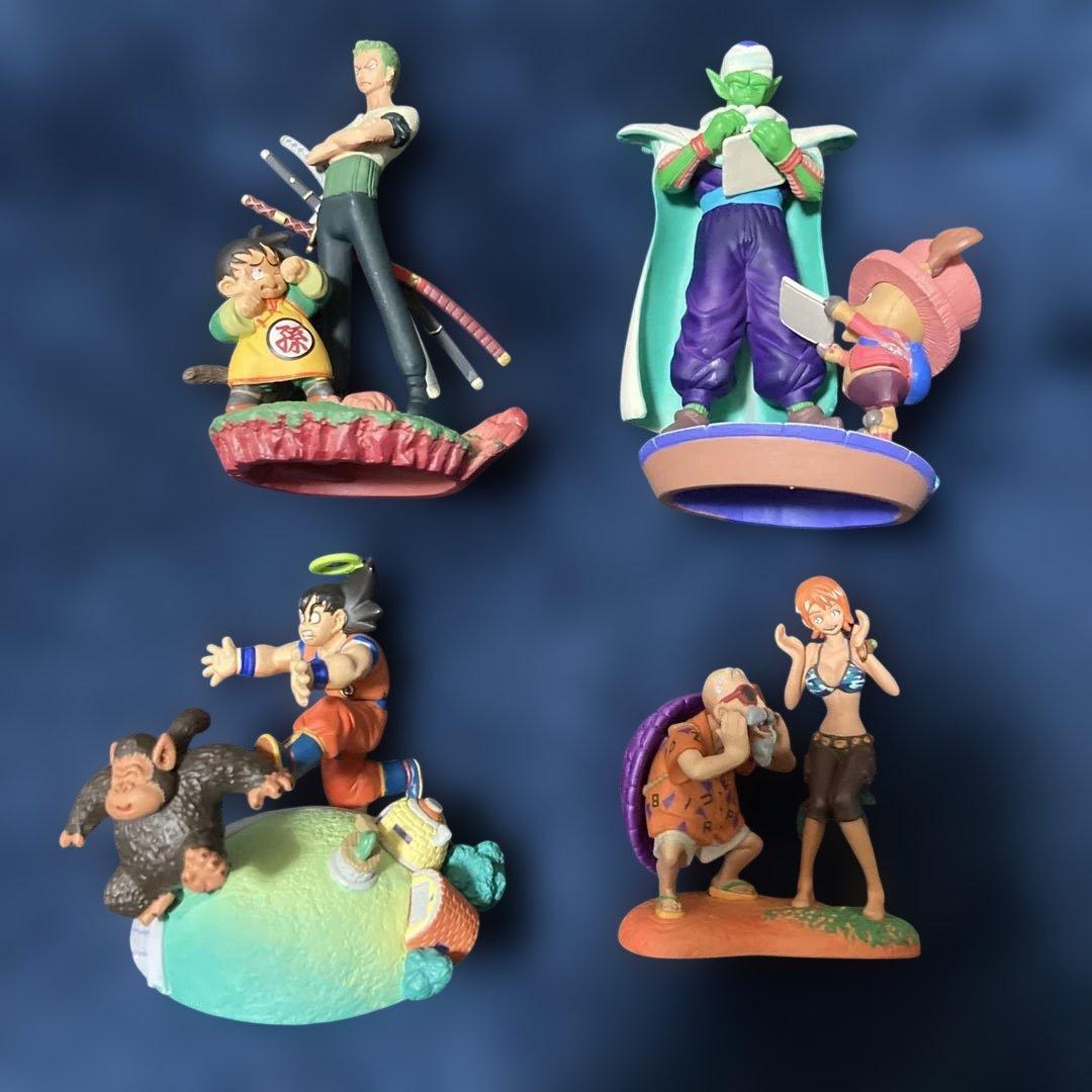 ドラゴンボール　カプセル•ネオ　ワンピースコラボ3体と重力との闘い！1体