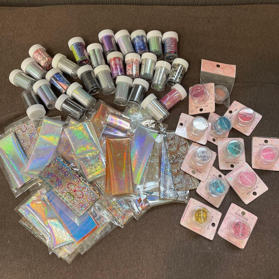 転写ネイル用ホイル、ラメなどたくさん