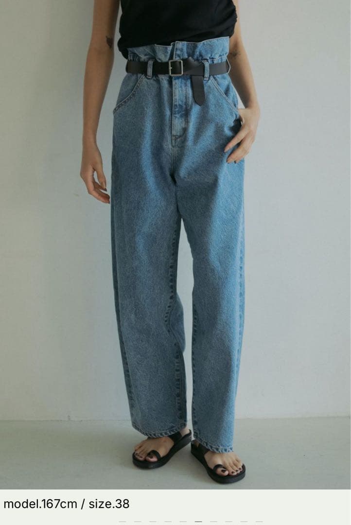 anuke 現行品　waist tuck denim 36