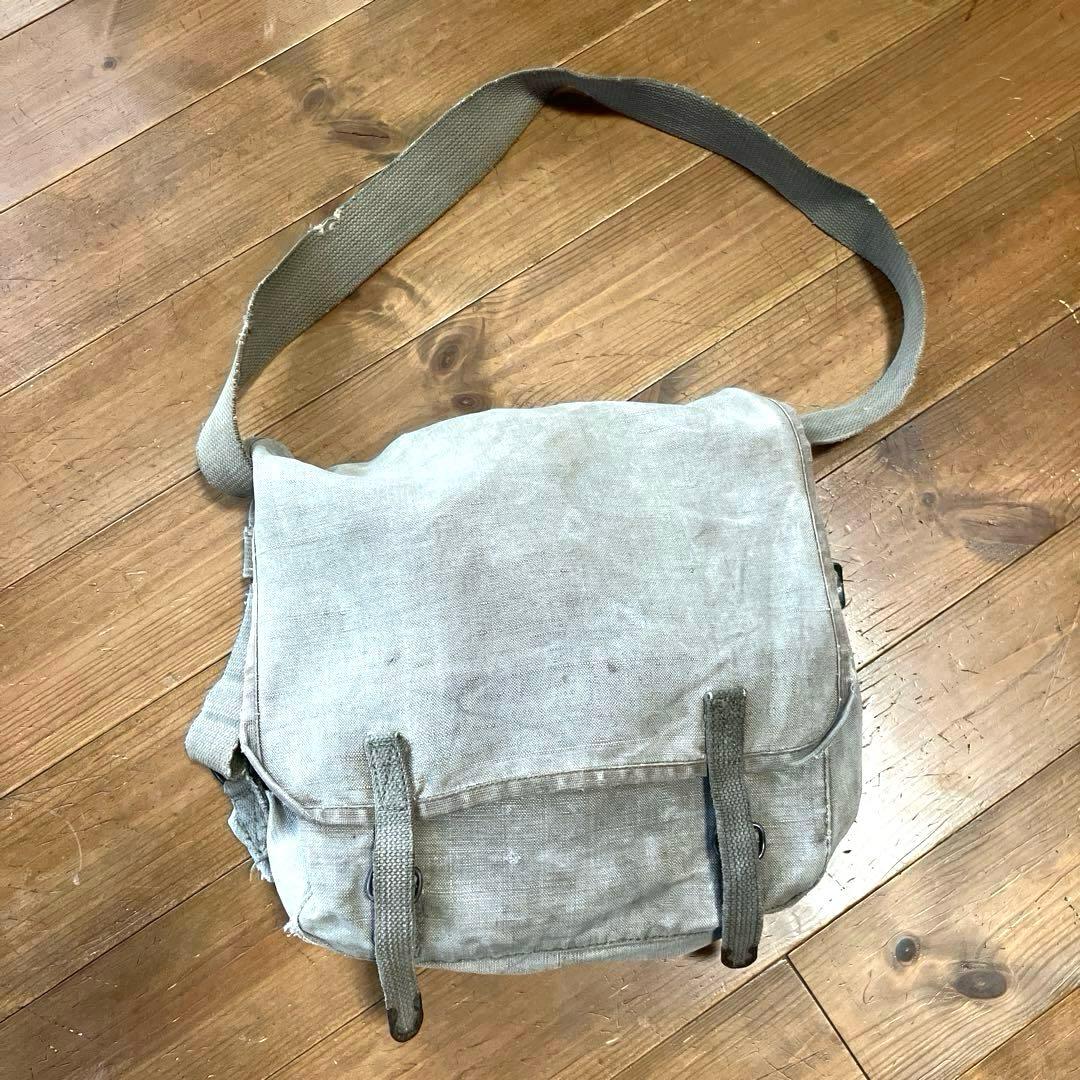 希少》フランス軍 50s リネンショルダーバッグ TTA - メルカリ