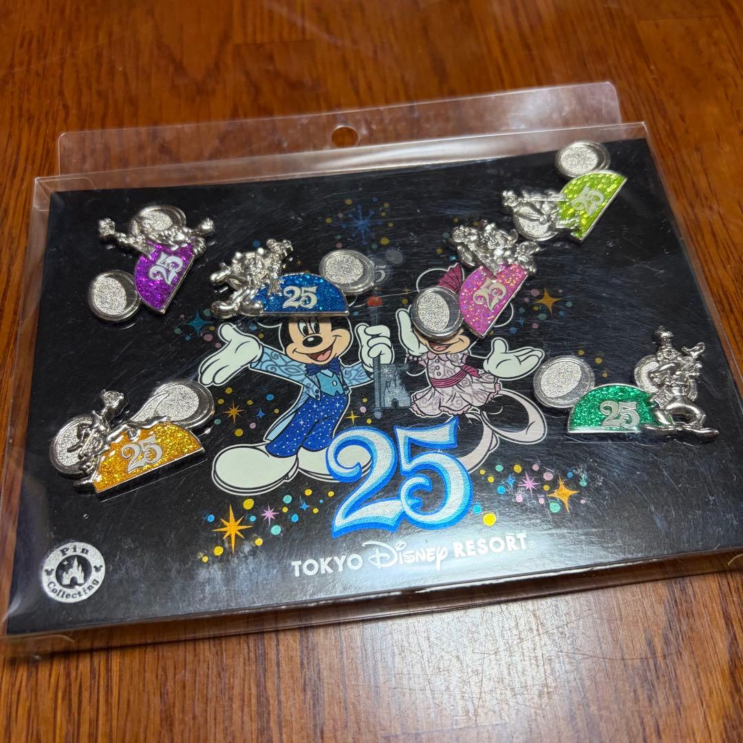 東京ディズニーランド 25周年限定 ピンバッジセット ミッキー ミニー