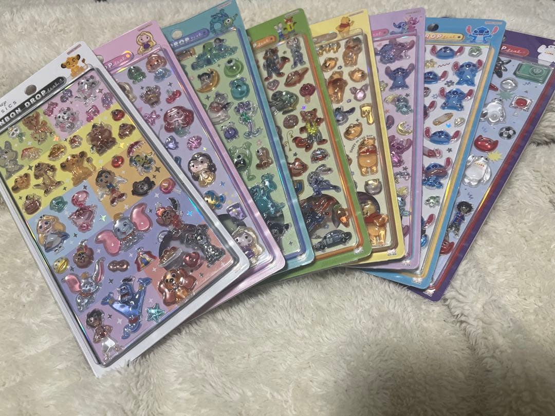 最終値下げ　ボンボンドロップシール 正規品　ディズニー　8枚セット