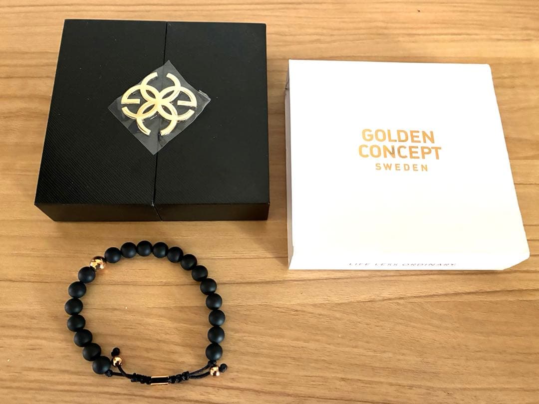 GOLDEN CONCEPT ブレスレット マットブラック×ローズゴールド　新品