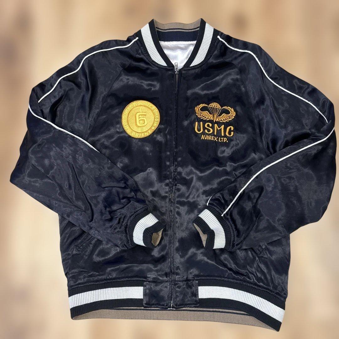 AVIREX/アヴィレックスUSMC スカジャン スーベニア レーヨン
