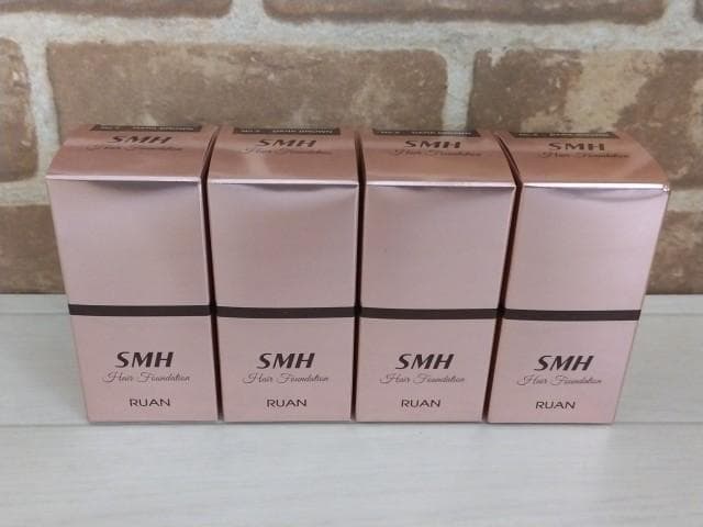 【未使用・12g×4個・ダークブラウン】 SMHヘアファンデーション SMHヘアファンデーション12g 色選択あり ルアン ブラック_ダーク