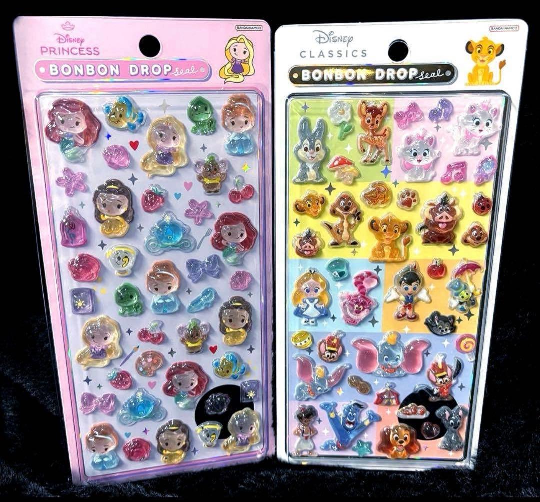 正規品　ディズニー　ボンボンドロップシール プリンセス　クラシック　セット