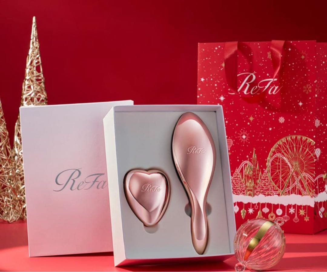 完売品ReFa ハートブラシ　エールブラシBOXクリスマスお正月限定ショッパー付