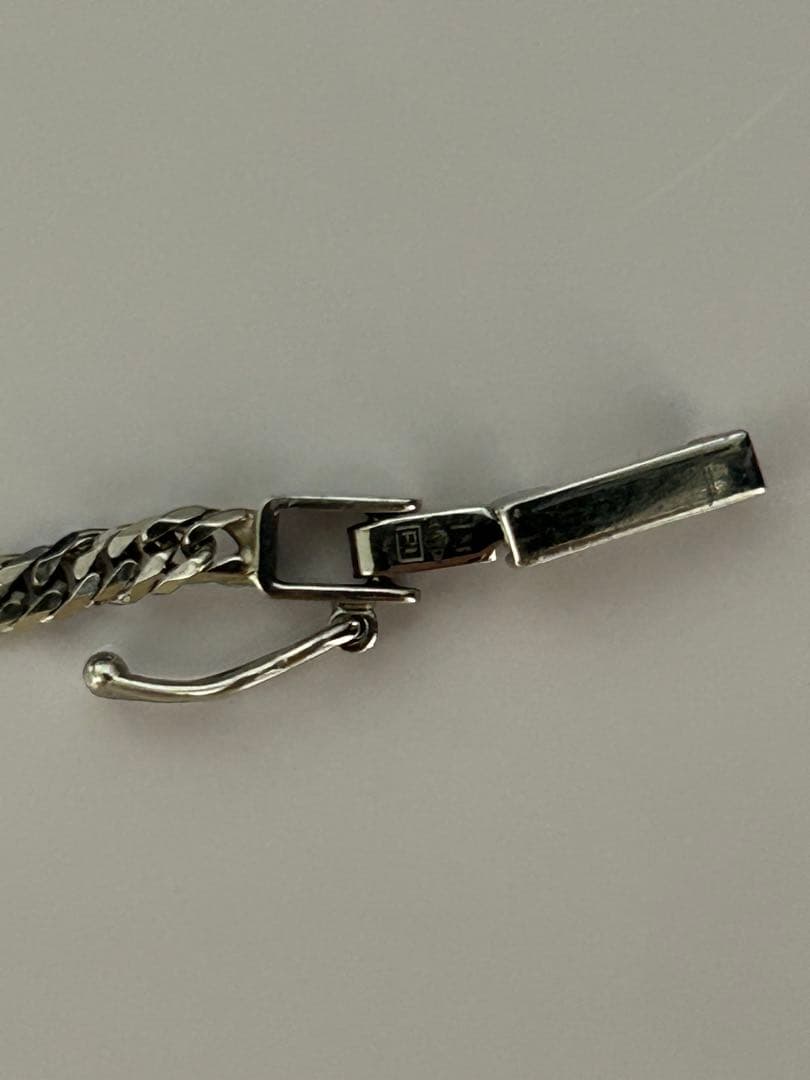 PT850(プラチナ) 喜平ブレスレット 6面ダブル 4.5g 18cm