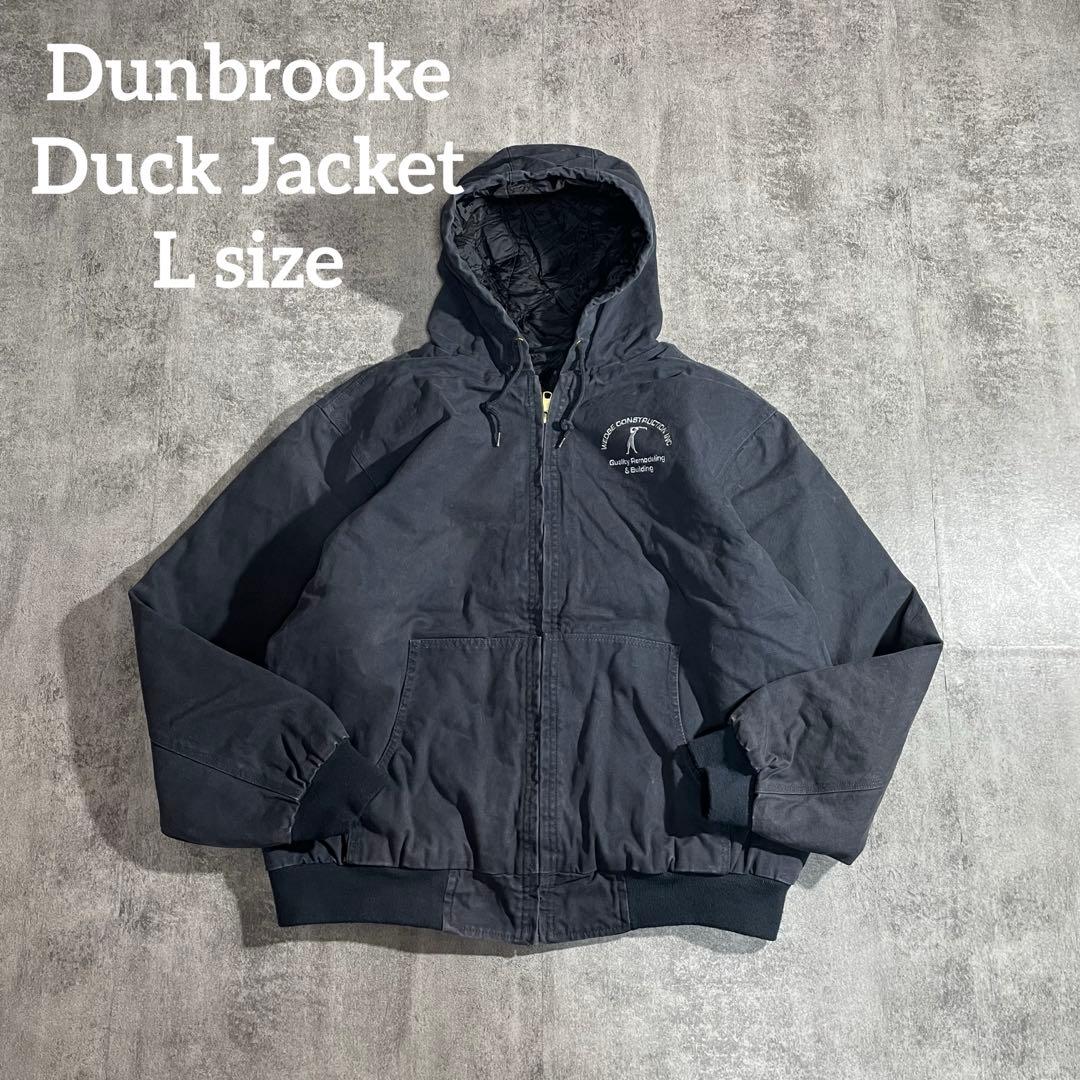 Dunbrookeダック地アクティブジャケットL鬼フェード刺繍ロゴvintage